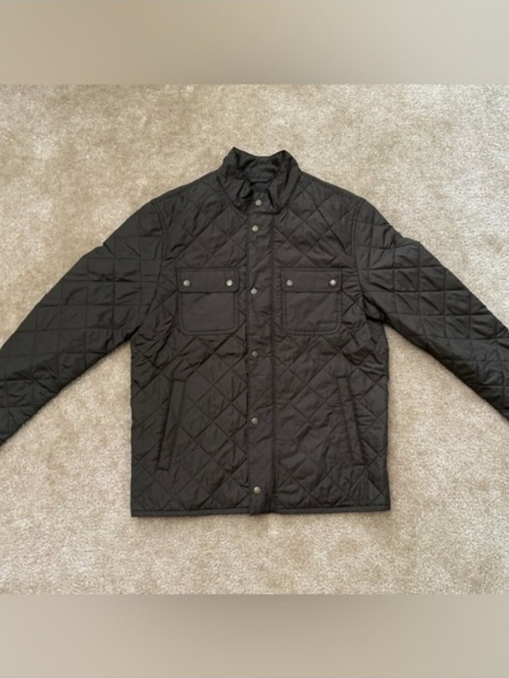 Men's Green Quilted Jacket